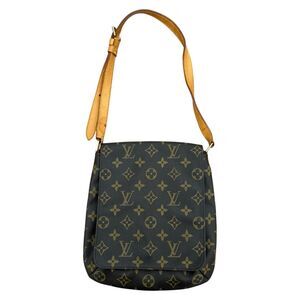 Authentic Louis Vuitton Musette Salsa Women’s Shoulder Crossbody Bag PM Brown